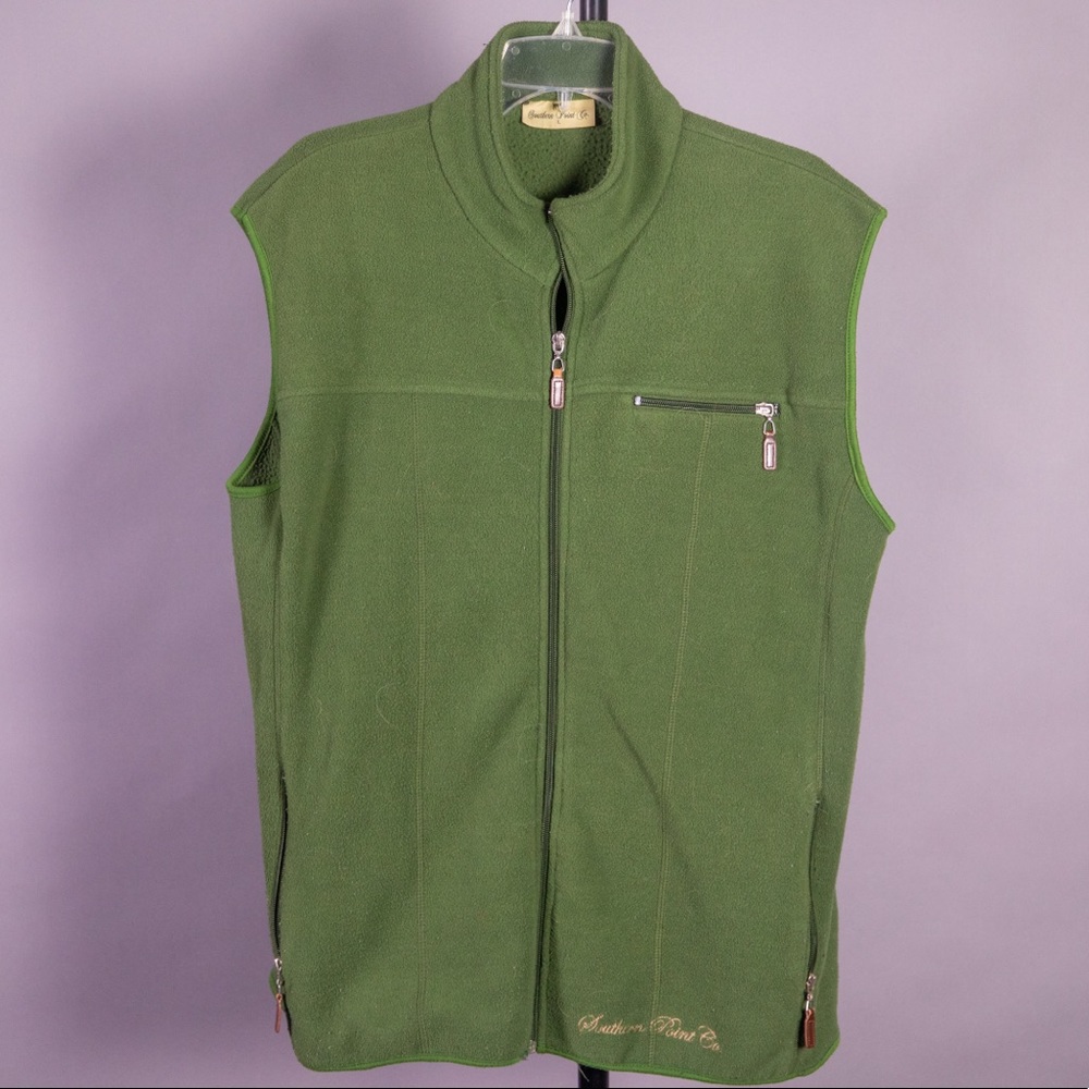Southern Point Green Vest Large
